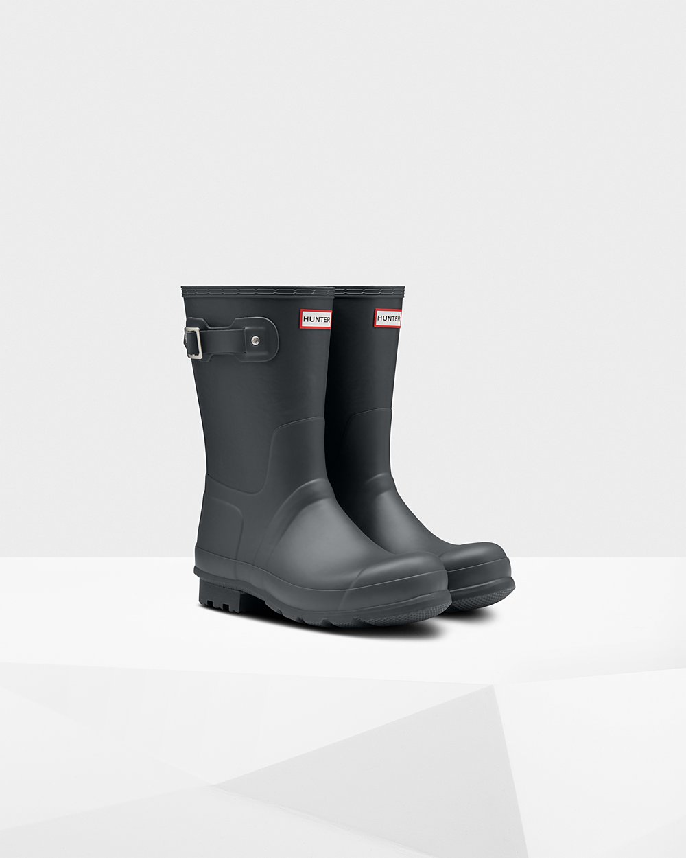 Botas de Lluvia Cortas Hunter Hombre - Original Insulated - Verdes Oscuro - MHIJXZV-83